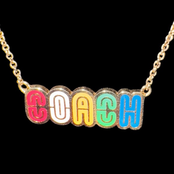 Coach Logo Varsity Necklace - Picture 3 of 6